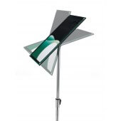 Chrome and acrylic A3 or A4 display stand for posters
