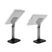 Back view of the White Tablet Stand for Countertops