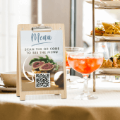 Sign holder for use in cafes, pubs and restauarants