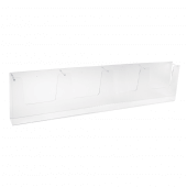 Wall Mounted Side By Side Leaflet Holder with four pockets
