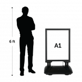 Size of the A1 LED Pavement Sign