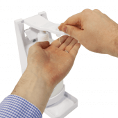 Manual hand sanitiser dispenser