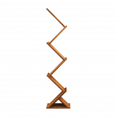 Profile view of the Zig Zag Wooden Leaflet Display Stand