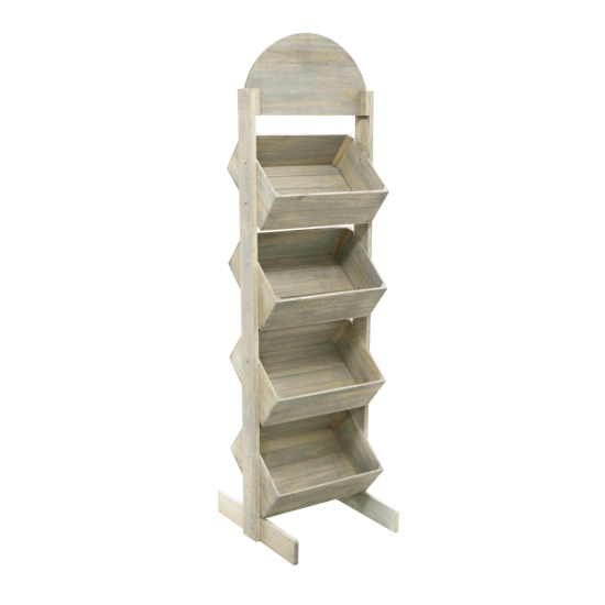 Retail Wooden Crate Display Stand, Wooden Display Units For Retail