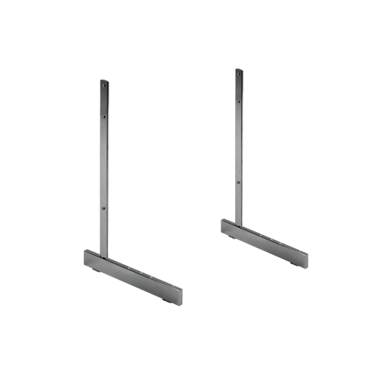 PAIR OF FREESTANDING HEAVY DUTY L-LEGS FOR USE ON GRIDWALL MESH DISPLAYS PANELS 