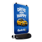 58.8cm W x 91.7cm H Replacement Aluminium Panel in white frame