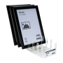 Clear display rack made from 4mm clear acrylic