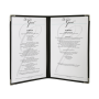 American style plastic menu covers A4, supplied in a pack of 3