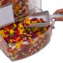 Our stackable, washable scoop bin is a great pick and mix dispenser