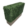 Artificial hedge with weather-resistant PVC foliage
