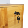 Bamboo Suggestion Box with Lock Natural