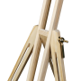 Display easel in pine with adjustable height