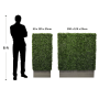 100cm tall artificial box hedge sizes