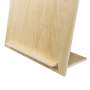 The stand simply slots into the base of the wooden poster holder