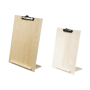 Wooden clipboard sign holder - 2 sizes and colours with bulldog clip