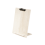 Wooden menu boards with bulldog clip - light ivory wood finish
