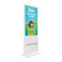 Digital signage totem with optional branding (select from dropdown)