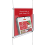 Add an A4 leaflet holder to your cable and rod displays