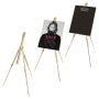Collapsible Wooden Easel with chalkboard or Foamex sign