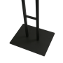 Metal display easel with a sturdy black frame