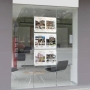 Floor Fitted Cable Window Display, ideal for travel and estate agents or salons