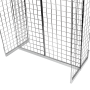 Gridwall mesh stand with H shaped base
