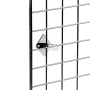 Silver wall fix bracket for grid mesh panels
