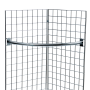 Our Gridwall Curved Clothes Rail is a space saving choice of garment rail