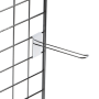 Double prong merchandising hooks for gridwall