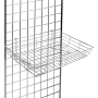 Gridwall Baskets - single large gridwall basket shelves for displays
