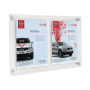 Twin A4 Poster Holders Wall Mounted