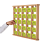 Use a Wooden Wall Mounted Card Holders for an attractive wall display