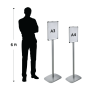 Freestanding Poster Display Stand comes in two sizes