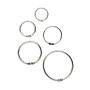 Metal Snap Rings x 100 - hinged binding rings for your POS