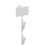 Premium metal clipstrip with inbuilt header space and hanging hook