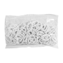 Pack of 100 oval plastic snap rings