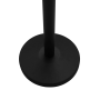 Black Barrier Pole and Base for ropes or chains