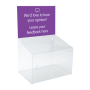 Use this acrylic suggestion box for feedback and competition entries