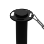 Black Post and Silver Chain Barrier System