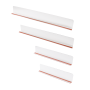 Plastic Retail Shelf Dividers with adhesive base