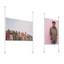 Ceiling to Floor Rod Poster Kit, ideal for window displays