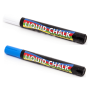 Liquid chalk markers in various colours