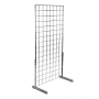 Single Sided Freestanding Gridwall Display Kit in Chrome