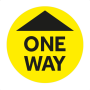 One Way System Sign Floor Stickers