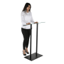 A modern lectern stand, ideal for a variety of settings