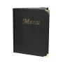Plastic menu covers with pre-fitted menu sleeves to take your pages