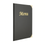 This traditional menu cover has a wipe clean PVC finish