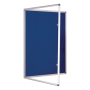 Small Blue Tamper Resistant Noticeboard