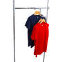 The Stepped Twin Slot Arm allows for multi-level garment displays
