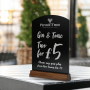 Tabletop Chalkboards available with bespoke branding